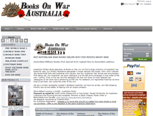 Tablet Screenshot of booksonwaraustralia.com